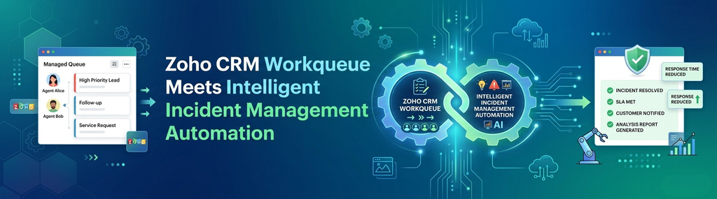 Zoho CRM Workqueue Meets Intelligent Incident Management Automation