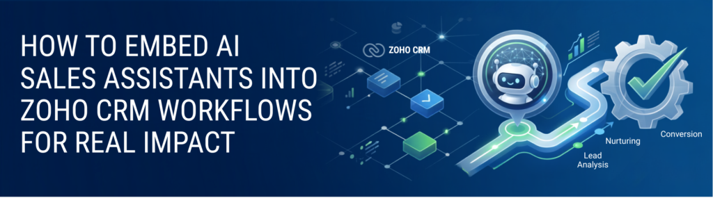 How to Embed AI Sales Assistants into Zoho CRM Workflows for Real Impact